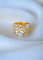Classic Siolitaire Cocktail Ring (Yellow Gold) RING01234