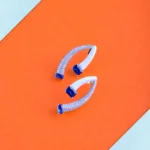 Classy Blue Earrings (Silver) EAR000793