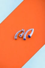 Classy Blue Earrings (Silver) EAR000793 - Image 3