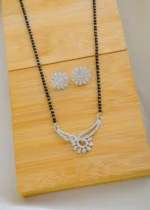 Classy Chic Mangalsutra set (Silver) MANG01518 - Image 2