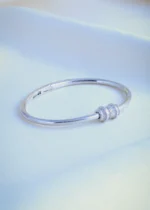 Classy Diamod Bracelet (Silver) BRA000930 - Image 2