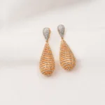 Classy Drop Earrings (Yellow Gold) EAR000692