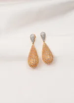 Classy Drop Earrings (Yellow Gold) EAR000692
