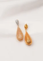 Classy Drop Earrings (Yellow Gold) EAR000692 - Image 3