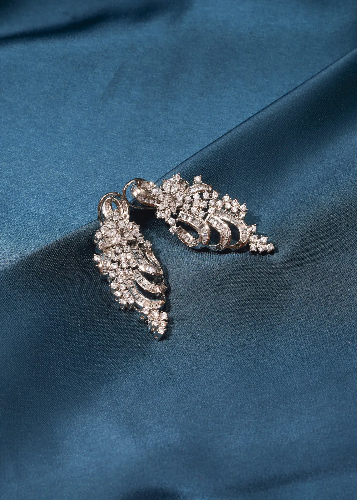 Classy-Party-Earrings-Silver-EAR000487a Classy Party Earrings (Silver) EAR000487 - Image 1
