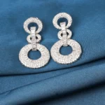Classy Party Earrings (Silver) EAR000741