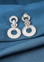 Classy Party Earrings (Silver) EAR000741 - Image 3