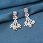 Classy Pearl Earrings (Silver) EAR000739