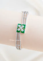 Clover Grace Bracelet (Silver) BRA002703