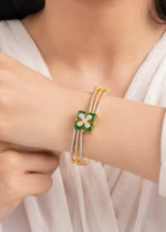 Clover Grace Bracelet (Yellow Gold) BRA002702 - Image 4