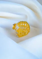 Clutter Setting Cocktail Band Ring (Yellow Gold) RING01219 - Image 3