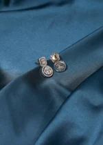 Clutter Setting Earrings (Silver) EAR000482 - Image 3