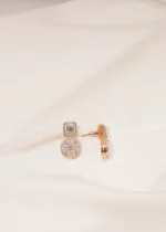 Clutter Setting Earrings (Yellow Gold) EAR000473 - Image 2