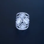 Cocktail Band Ring (Silver) RING01212
