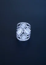 Cocktail Band Ring (Silver) RING01212