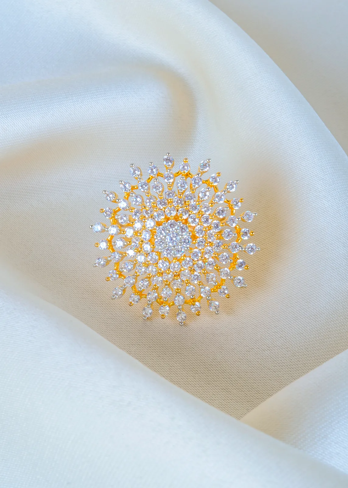 Cocktail-Diamond-Ring-Yellow-Gold-RING01372a Cocktail Diamond Ring (Yellow Gold) RING01372 - Image 1