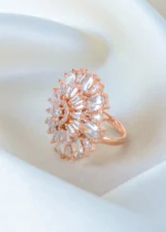 Cocktail Shimmer Ring (Rose Gold) RING01380 - Image 2