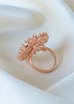 Cocktail Shimmer Ring (Rose Gold) RING01380 - Image 3