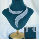 Collar Hasli Necklace Set (Silver) NEC001188