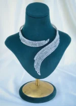 Collar Hasli Necklace Set (Silver) NEC001188 - Image 3