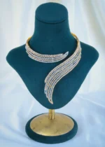Collar Hasli Necklace Set (Yellow Gold) NEC001189 - Image 2