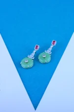 Color Pallette Earrings (Silver) EAR000792 - Image 2