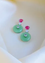 Color Pallette Earrings (Silver) EAR000849 - Image 2