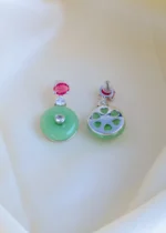 Color Pallette Earrings (Silver) EAR000849 - Image 3