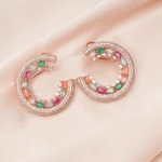 Colorful Extravaganza (Rose Gold) EAR000680