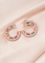 Colorful Extravaganza (Rose Gold) EAR000680