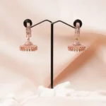 Contemporary Diamond Jhumka (Rose Gold)  EAR000778