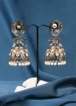 Contemporary Kundan Jhumka (Dual Plating) EAR000630 - Image 2