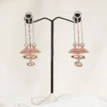 Contemporary Rose Bell Earrings (Rose Gold) EAR000592