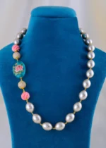 Copper Pearl Luxe Beaded Set (Yellow Gold) NEC002062 - Image 2