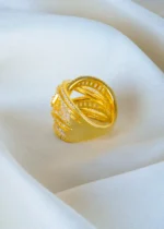 Crossover Bridge Bagguette Ring (Yellow Gold) RING01410 - Image 3