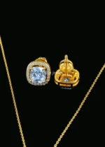 Crown Shine Necklace Set (Yellow Gold) NEC002584 - Image 3