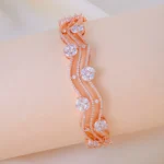 Crystal Bloom Openable Bangle (Rose Gold) BRA001920
