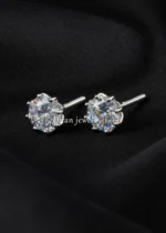 Crystal Bloom Studs (Silver) EAR002635 - Image 2
