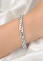 Crystal Line Bracelet (Silver) BRA002642 - Image 4