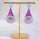Crystal Petal Bliss Earrings (Black Rhodium) EAR002300