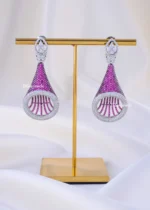 Crystal Petal Bliss Earrings (Black Rhodium) EAR002300