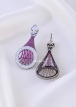 Crystal Petal Bliss Earrings (Black Rhodium) EAR002300 - Image 3