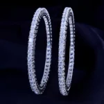 Dazzle Bloom 20-Pointer Bangles (Silver) BAN001965