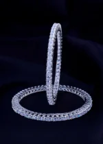 Dazzle Bloom 20-Pointer Bangles (Silver) BAN001965 - Image 2