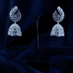 DazzleDrop Jhumki Earrings (Silver) EAR001594