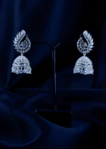 DazzleDrop Jhumki Earrings (Silver) EAR001594