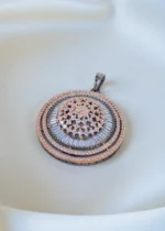 Dazzling Diamond Pendant Set (Dual Plated) PSET01358 - Image 2