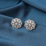 Dazzling Diamond Studs (Silver) EAR000714
