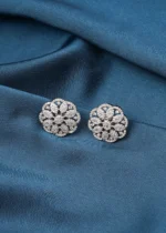 Dazzling Diamond Studs (Silver) EAR000714