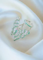 Dazzling Green Flying Butterfly Ring (Silver) RING01387 - Image 2